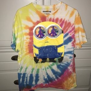 Men’s Minions tie dye graphic tee